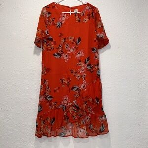 A New Day floral short sleeve dress for women